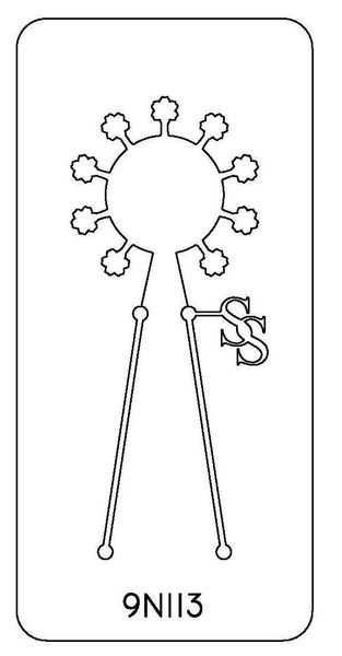 PANCAKE DIE 9N113 FLOWER~ 9 BLANKS