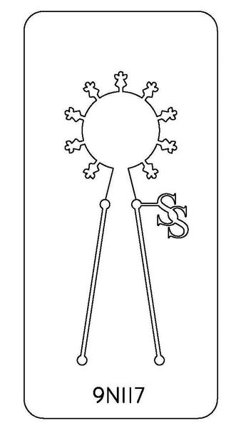 PANCAKE DIE 9N117 ANGEL~ 9 BLANKS