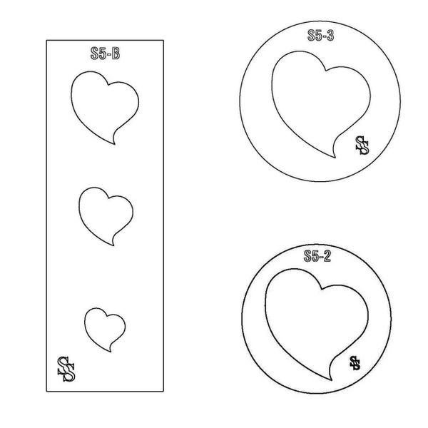 SILHOUETTE DIE S5 HEART 1