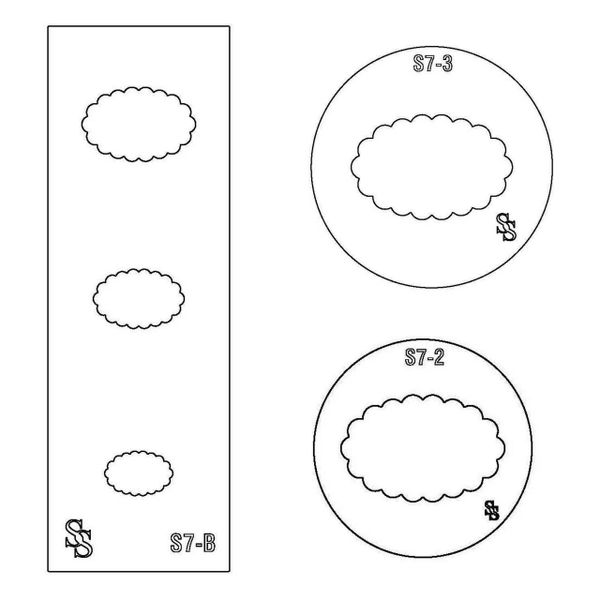 SILHOUETTE DIE S7 SCALLOP OVAL