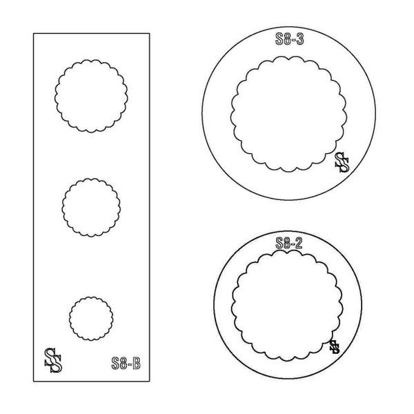 SILHOUETTE DIE S8 SCALLOP ROUND