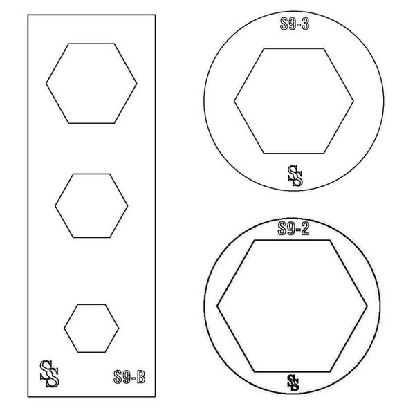 SILHOUETTE DIE S9 HEXAGON