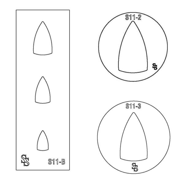 SILHOUETTE DIE S11 SHAPE 16 ELONGGATED TRIANGLE