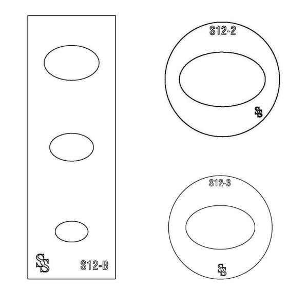 SILHOUETTE DIE S12 SHAPE 20 OVAL