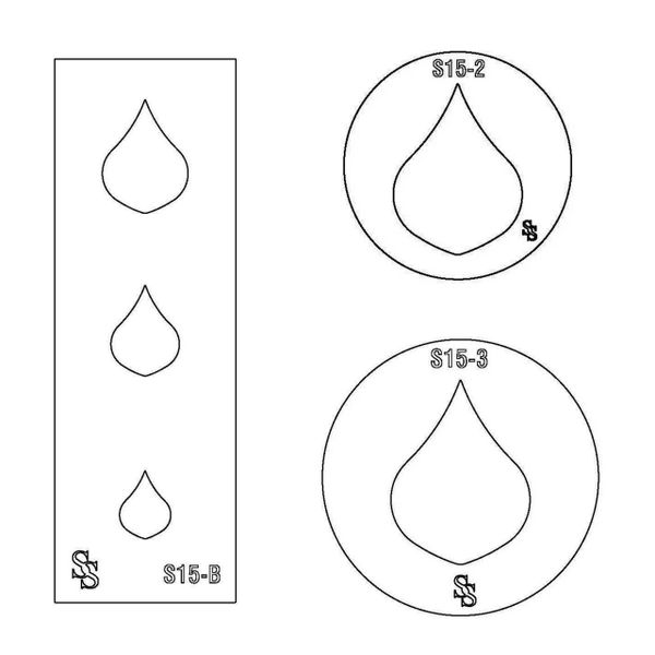 SILHOUETTE DIE S15 SHAPE 55 FAT POINTED TEARDROP