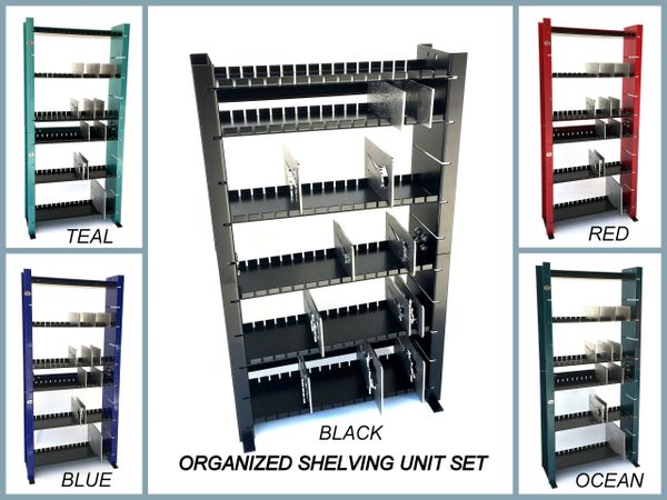 ORGANIZED SHELVING UNITS