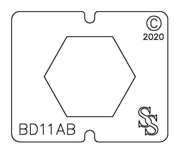 SS BLANKING DIE 3 PIECE SET BD11 HEXAGON SET