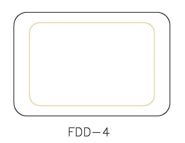 S&P DUOS: LG TRINKET DISH FORMING DIE DUOS: FDD-4S, FDD-4P RECTANGLE ROUND CORNERS