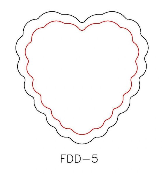 S&P DUOS: LG TRINKET DISH FORMING DIE DUOS: FDD-5S, FDD-5P SCALLOP HEART