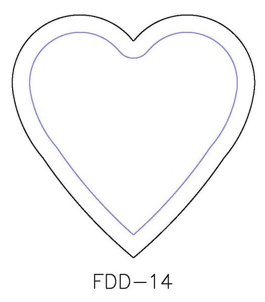 S&P DUOS: LG TRINKET DISH FORMING DIE DUOS: FDD-14S, FDD-14P HEART