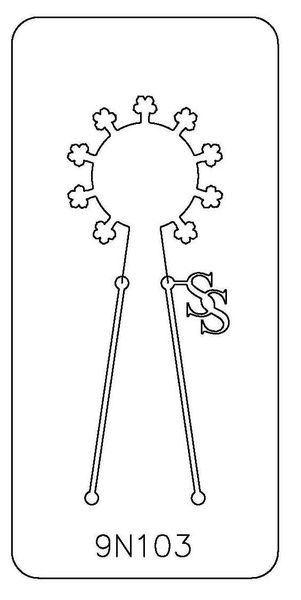 PANCAKE DIE 9N103 FLOWER ~ 9 BLANKS