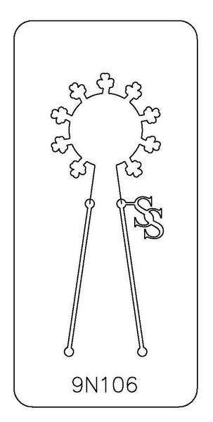 PANCAKE DIE 9N106 SHAMROCK~ 9 BLANKS