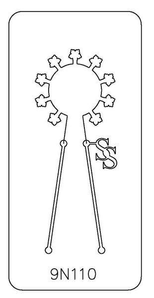 PANCAKE DIE 9N110 FLOWER~ 9 BLANKS