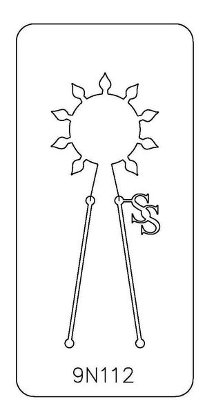 PANCAKE DIE 9N112 LEAF 2~ 9 BLANKS