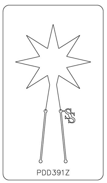 PANCAKE DIE PDD391 DESIGN 91 8 POINT STAR