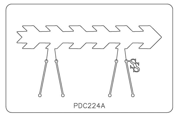 PANCAKE DIE PDC224 CUFF ARROW