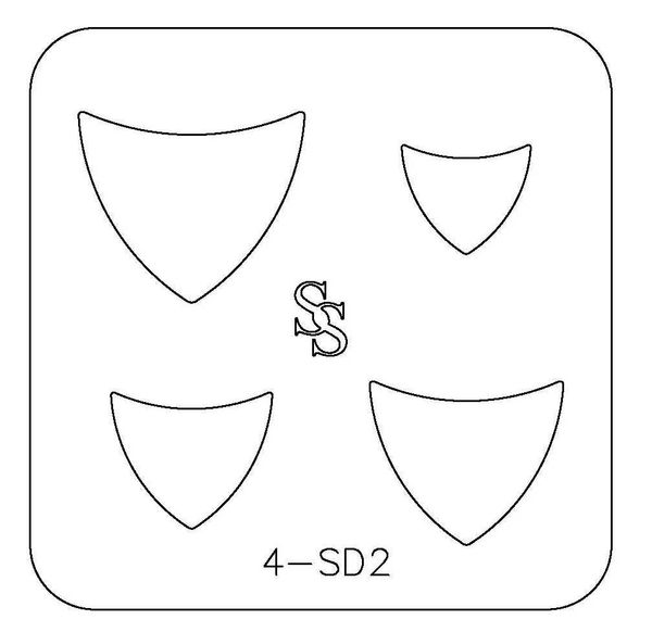 4-SD: 1 SILHOUETTE DIE W/ 4 DESIGNS: 4-SD2