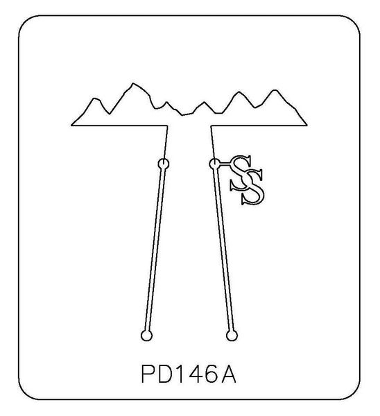 PANCAKE DIE PD146A LG. MOUNTAINS 1