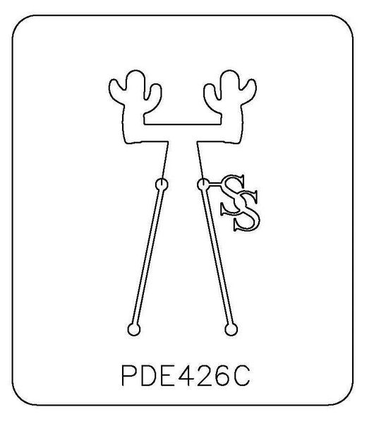 PANCAKE DIE PDE426C EARRINGS CACTUS SAGUARO