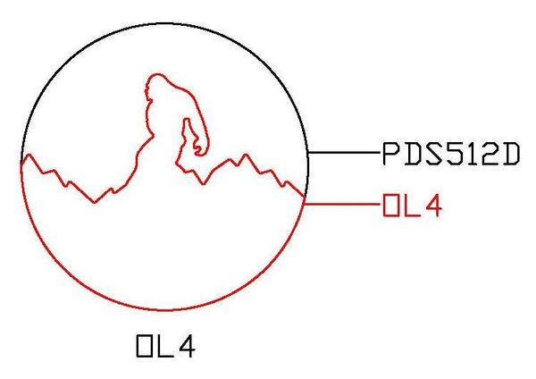 PANCAKE DIE OVERLAY-4 OL-4 MOUNTAINS/BIGFOOT