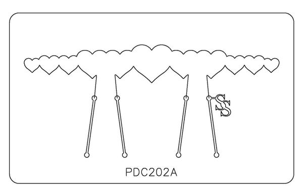 PANCAKE DIE PDC202A CUFF HEARTS