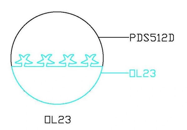 PANCAKE DIE OVERLAY-23 OL-23 STARFISH