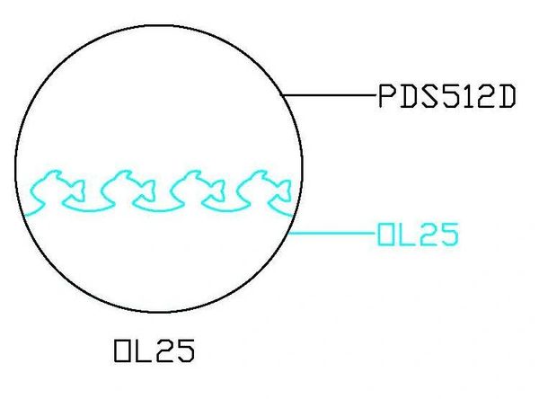 PANCAKE DIE OVERLAY-25 OL-25 FISH