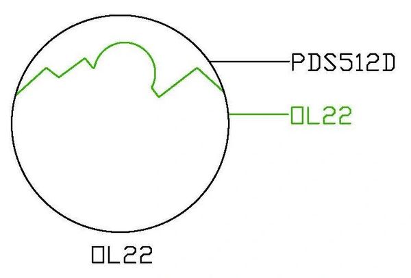 PANCAKE DIE OVERLAY-22 OL-22 MOUNTAINS/MOON OR SUN