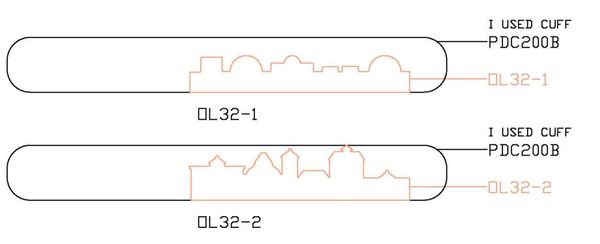 PANCAKE DIE OVERLAY-32 OL-32 CUFF BUILDINGS