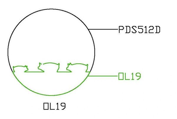 PANCAKE DIE OVERLAY-19 OL-19 PIGS