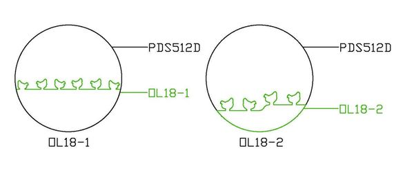 PANCAKE DIE OVERLAY-18 OL-18 CHICKENS