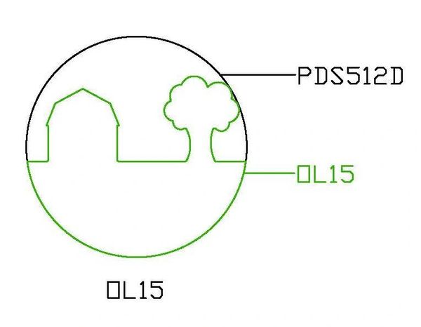 PANCAKE DIE OVERLAY-15 OL-15 BARN/ TREE