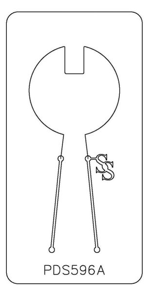 PANCAKE DIE PDS596 SHAPE 96 NOTCHED CIRCLE