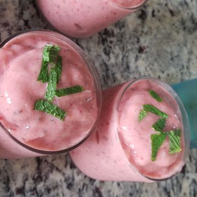 Strawberry Smoothie, cool summer drink