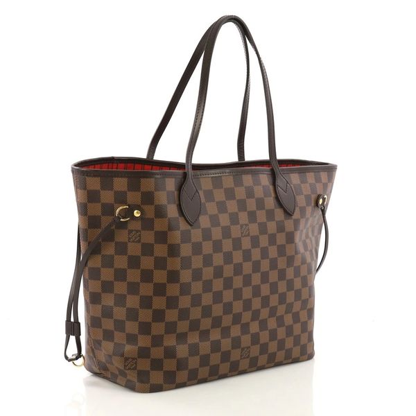 SOLD Louis Vuitton Neverfull MM Damier Ebene Tote Shoulder Bag | 0