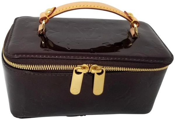 SOLD Louis Vuitton Vernis Burgundy Jewelry Case Bag | mediakits.theygsgroup.com