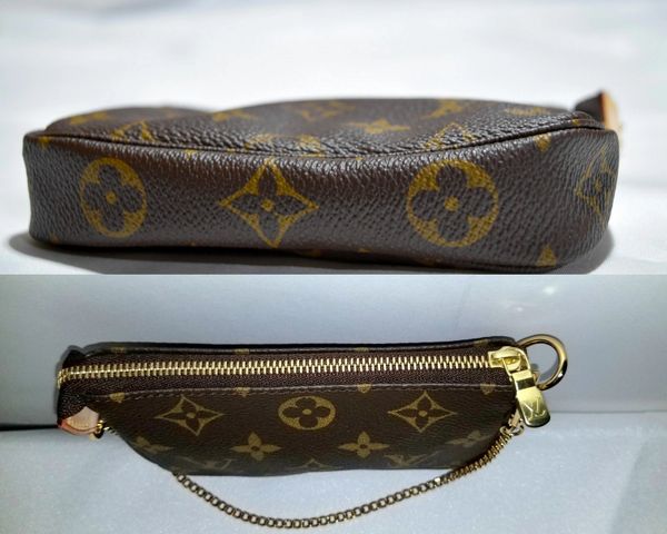 SOLD Louis Vuitton Mini Pochette Wristlet Clutch Chain Wrist Strap | www.semashow.com