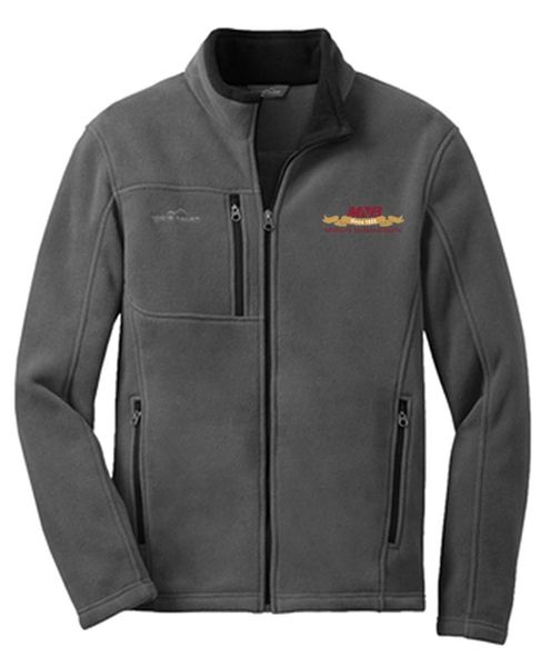 Eddie Bauer Jackets: Men's Grey Full Zip Fleece Jacket EB200 GRY