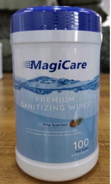 MagiCare Sanitizing Wipes -100 sheets per Canister