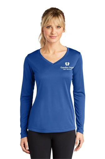 Sport-Tek® Ladies Long Sleeve VNeck Tee