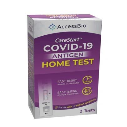 Carestart Covid-19 Antigen Home Test, 2 Tests