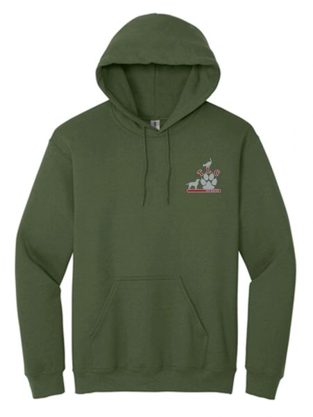 Gildan® Men's Heavy Blend™ Hooded Sweatshirt Military Green