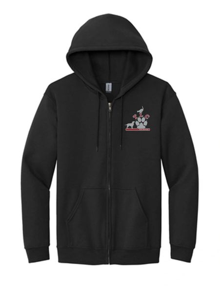 Gildan® Men's Heavy Blend™ Full-Zip Hooded Sweatshirt Black