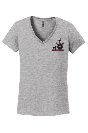 Gildan Softstyle® Women's Fit V-Neck T-Shirt Sport Grey