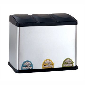 Stainless Steel Organizing Recycling Bin