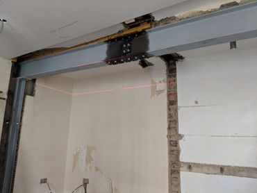 Spliced Beam to allow installation in flat - Leith