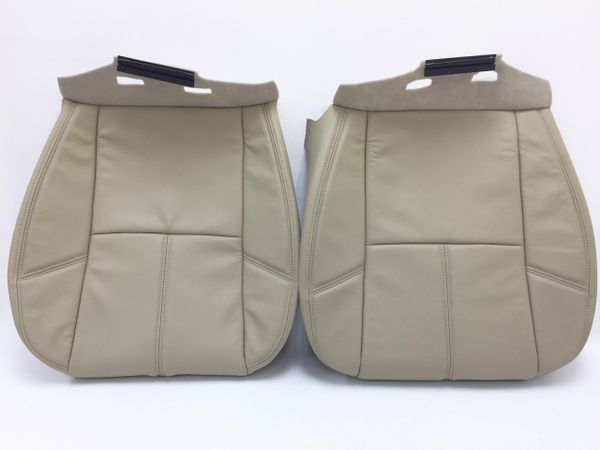 2007-2014 Tahoe Suburban Seat Cover Vinyl Driver+Passenger Light Cashmere TAN