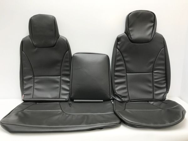 2007-2016 Isuzu NPR,NQR Replacement Seat Cover Complete Driver and Passenger Vinyl Very Dark Pewter