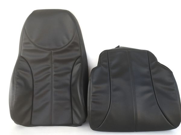 2008-2016 INTERNATIONAL AIR RIDE REPLACEMENT SEAT COVER (Backrest+Bottom) VINYL-VERY DARK GRAY