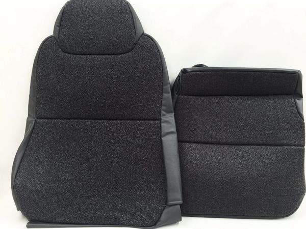 1995-2006 GMC W SERIES SEAT COVER DRIVER BACKREST AND BOTTOM MORDURA-STEEL GRAY